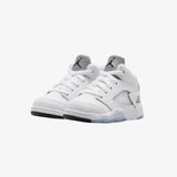 toddler jordan 5 retro (white/black-metallic silver)
