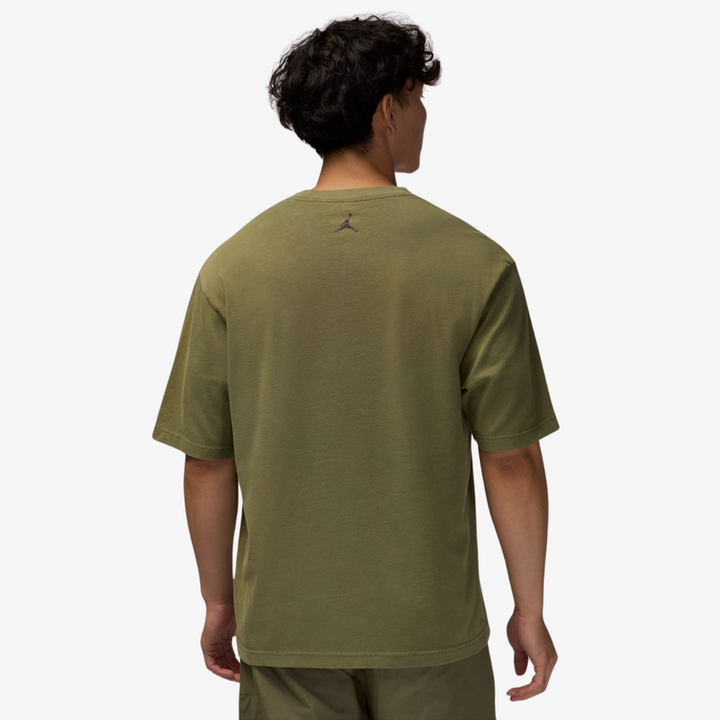 mens jordan s/s tee (medium olive)