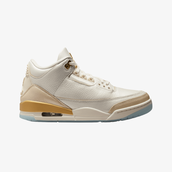 womens jordan 3 retro (sail/team gold)
