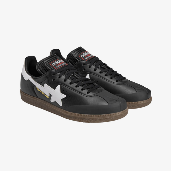 mens adidas samba x bape (black/white)