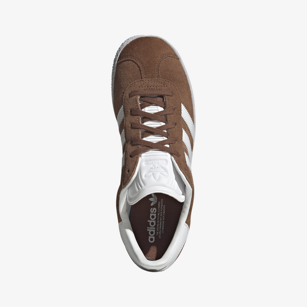 gradeschool adidas gazelle (preloved brown/white)