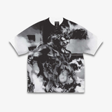 mens huf x metal gear solid tanker s/s tee (grey/white)