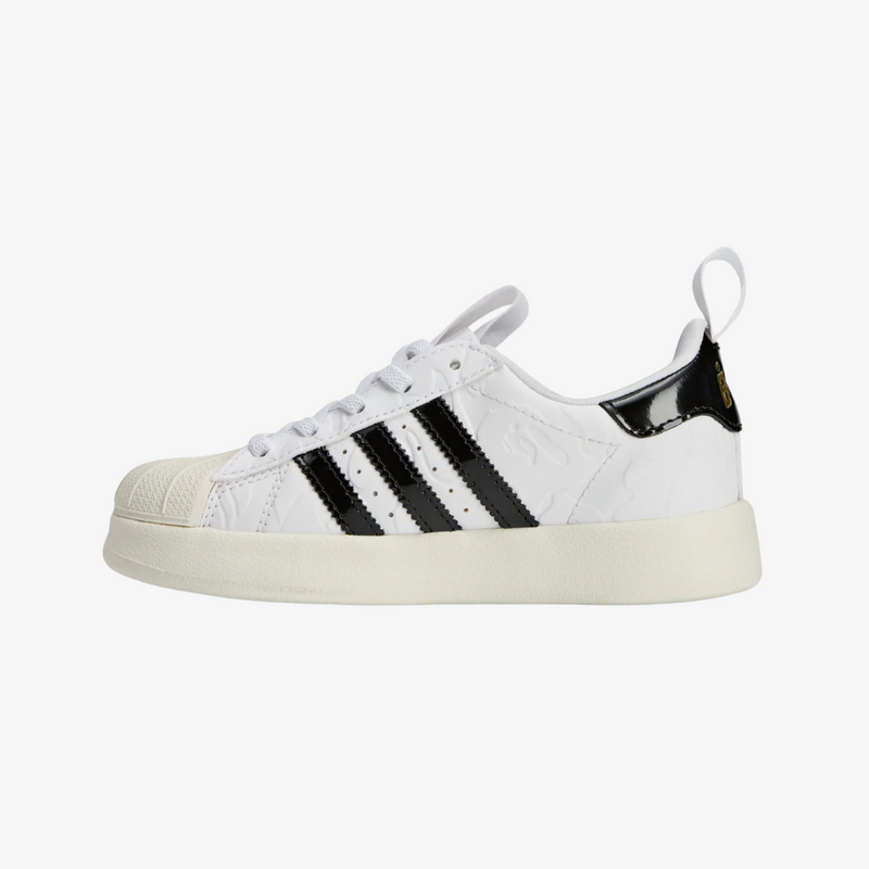 preschool adidas fom superstar 360 x bape (white/black/gold)