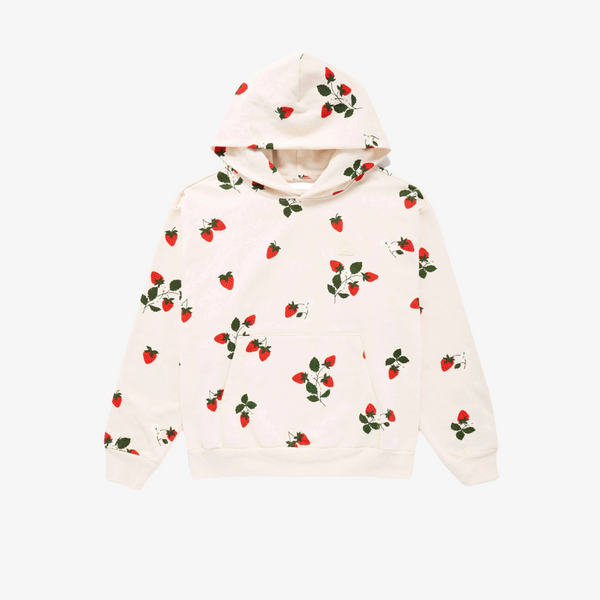 womens melody ehsani strawberry fields hoodie (buttercream)