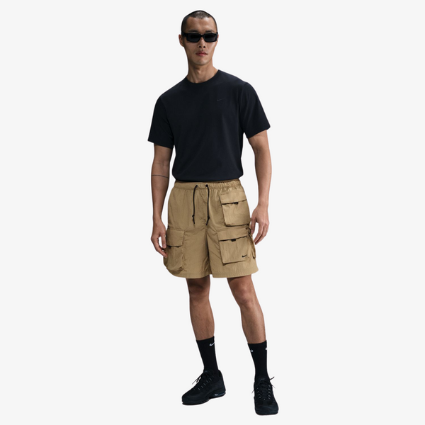 mens nike tech cargo short (tan)