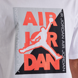 mens jordan air stack graphic s/s tee (white)