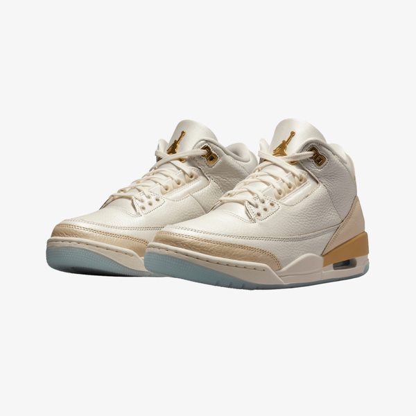 womens jordan 3 retro (sail/team gold)