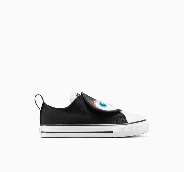 toddler converse ctas one strap ox (black/white)