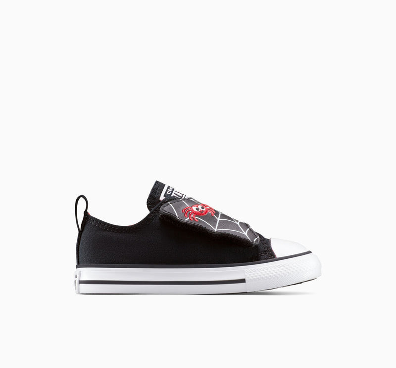 toddler converse ctas one strap ox (black/white)