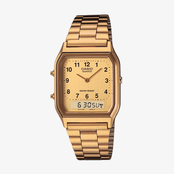 casio vintage digital watch (gold)