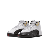 gradeschool jordan 12 retro (white/black/taxi)
