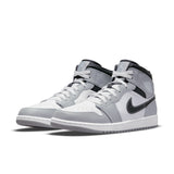 mens jordan 1 mid (smoke grey/white)