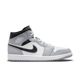 mens jordan 1 mid (smoke grey/white)