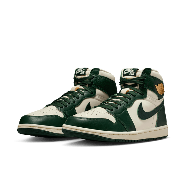 womens jordan 1 retro high og (pale ivory/pro green)