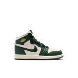 preschool jordan 1 retro high og (pale ivory/pro green)
