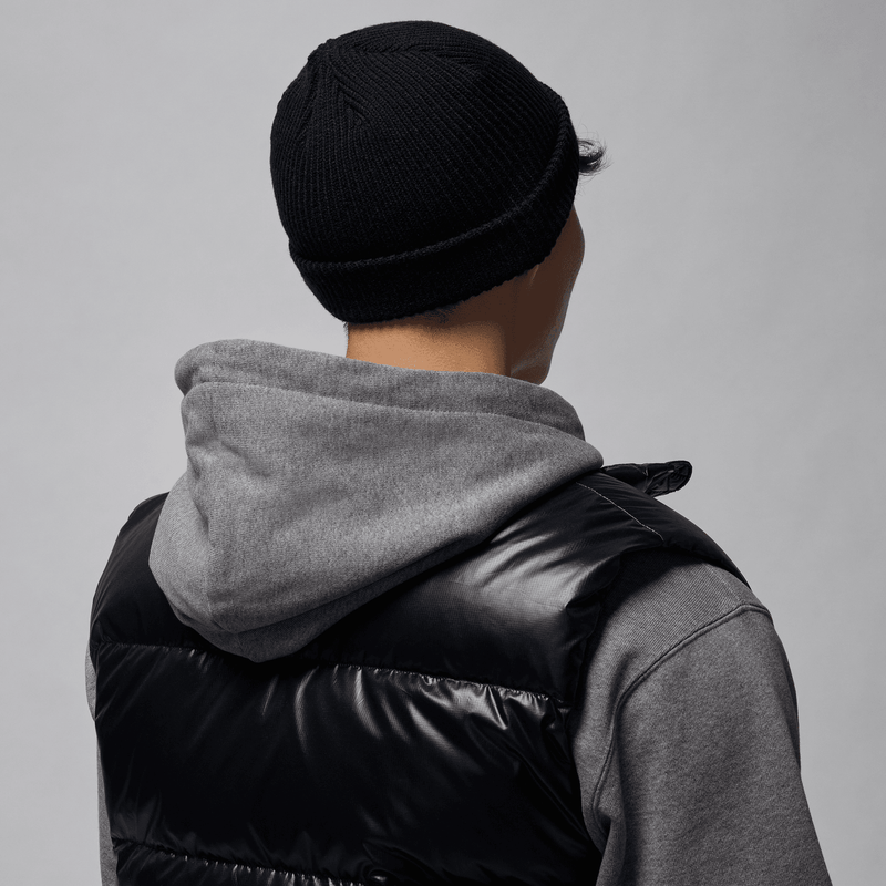 mens jordan terra beanie (black/white)