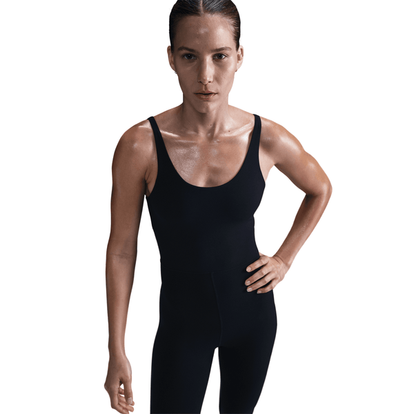 womens nike zenvy bodysuit (black)