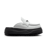 womens jordan mule (summit white/metallic silver)