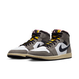 mens jordan 1 mid se (white/oil grey)