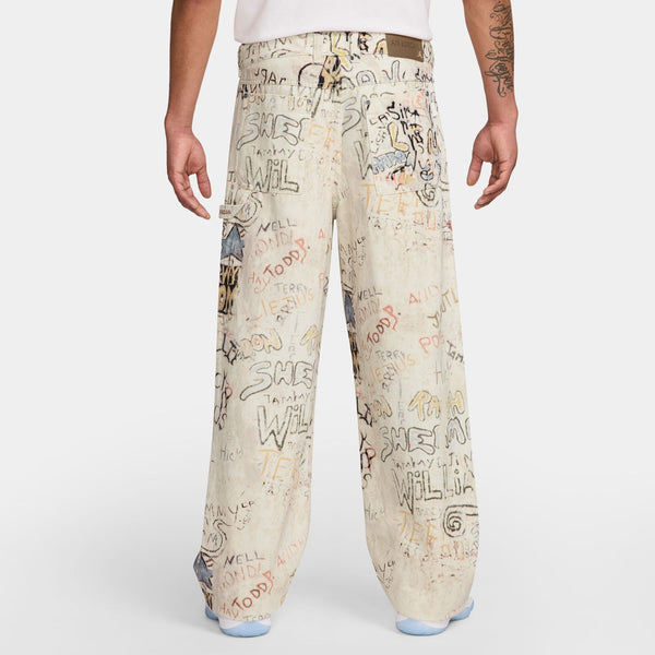 mens air jordan carpenter pants (legend light brown)