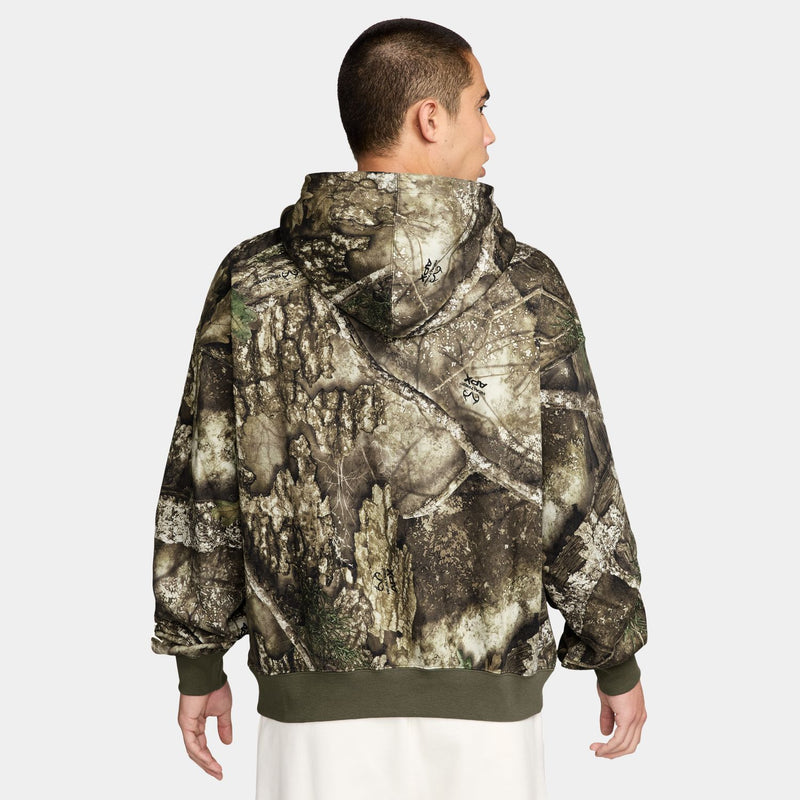 mens jordan brooklyn realtree pullover hoodie (medium olive/sail)