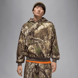 mens jordan brooklyn realtree pullover hoodie (medium olive/sail)