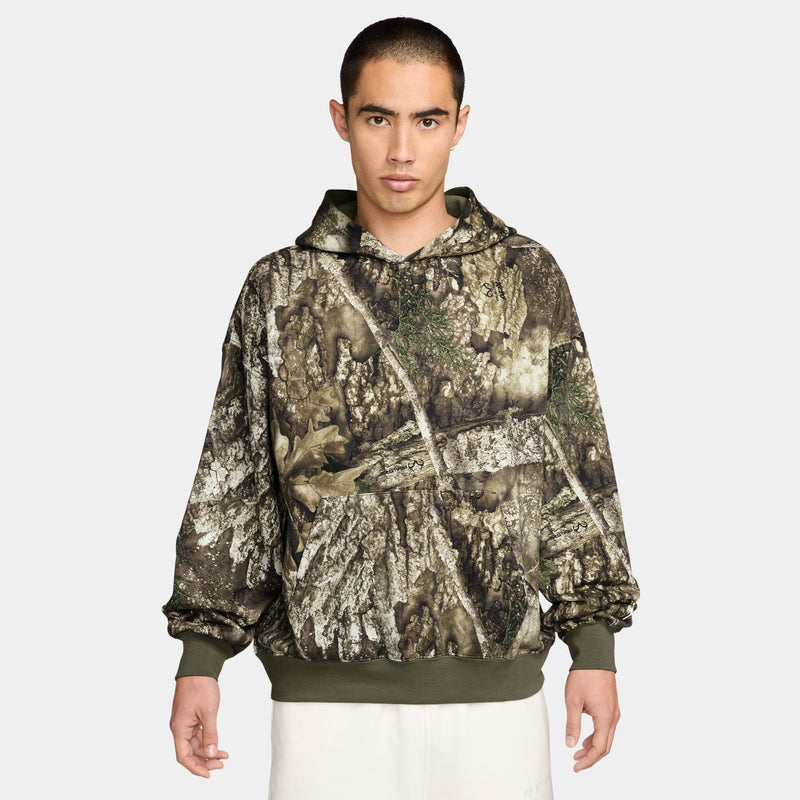 mens jordan brooklyn realtree pullover hoodie (medium olive/sail)