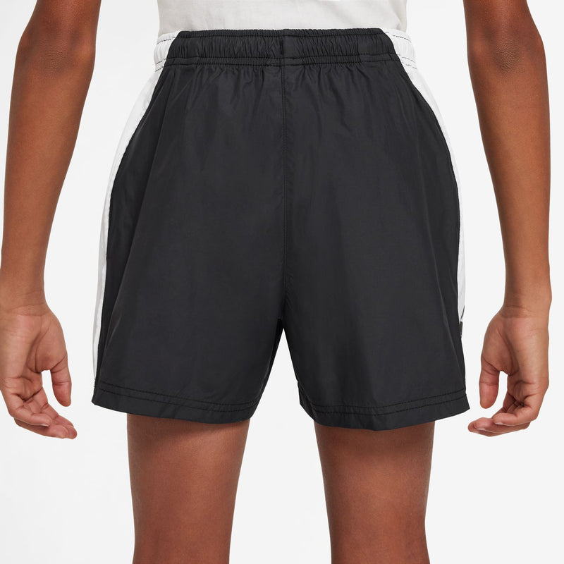kids nike sportswear woven shorts (black)
