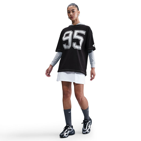 womens nike sportswear s/s tee (black)