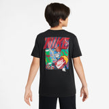 kids nike s/s graphic tee (black)