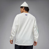 mens jordan rare air l/s tee (sail/brilliant orange)