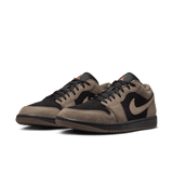 mens jordan 1 low se (black/olive grey)
