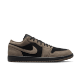 mens jordan 1 low se (black/olive grey)