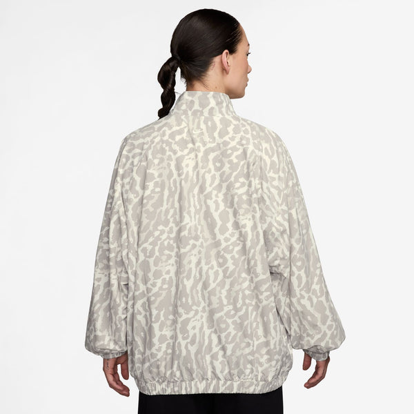 womens nike sportswear woven jacket (college grey)