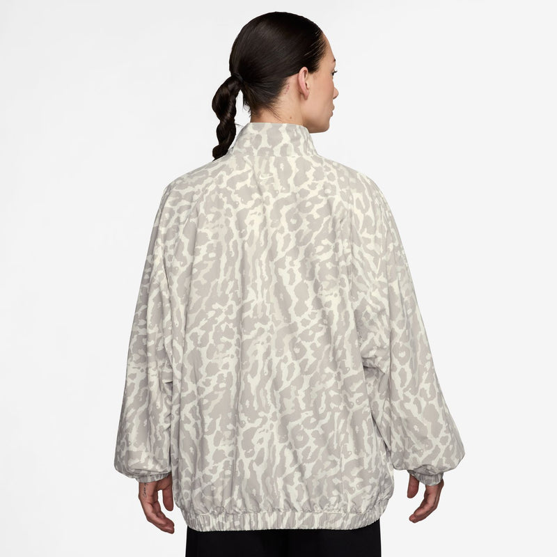 womens nike sportswear woven jacket (college grey)