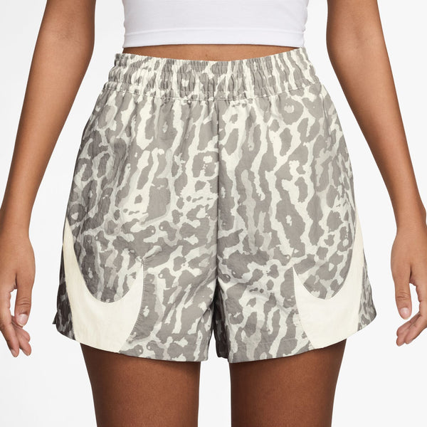 womens nike sportswear woven short (college grey)