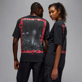mens jordan x awake ny s/s tee (black/university red)