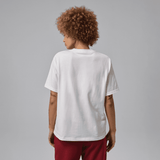 womens jordan flight graphic s/s tee (white/black)