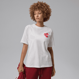 womens jordan flight graphic s/s tee (white/black)