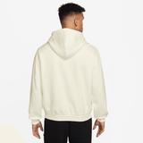 mens jordan brooklyn fleece pullover hoodie (sail/infrared 23)