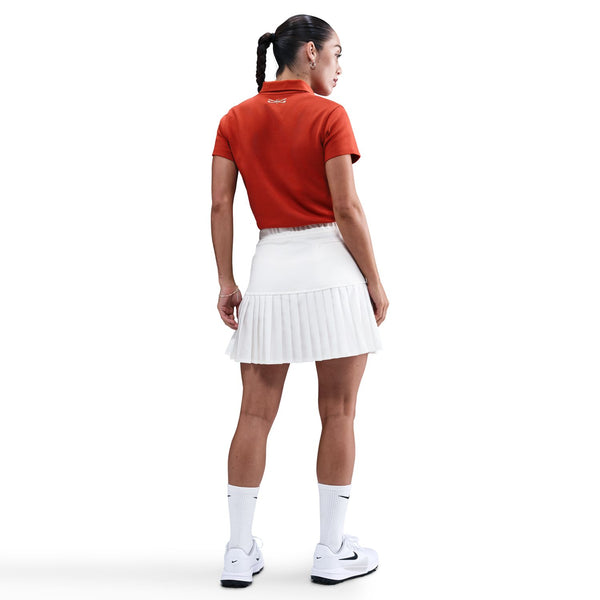 womens nike s/s golf polo (dragon red)