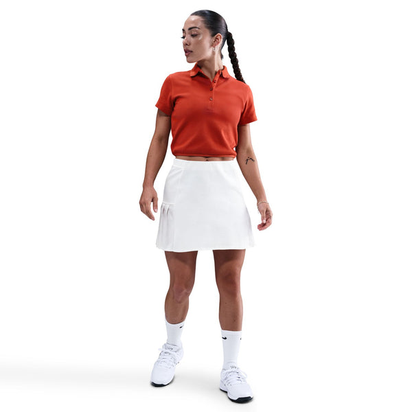 womens nike s/s golf polo (dragon red)