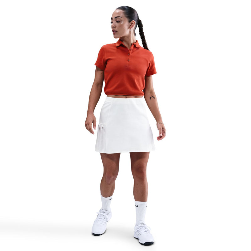 womens nike s/s golf polo (dragon red)