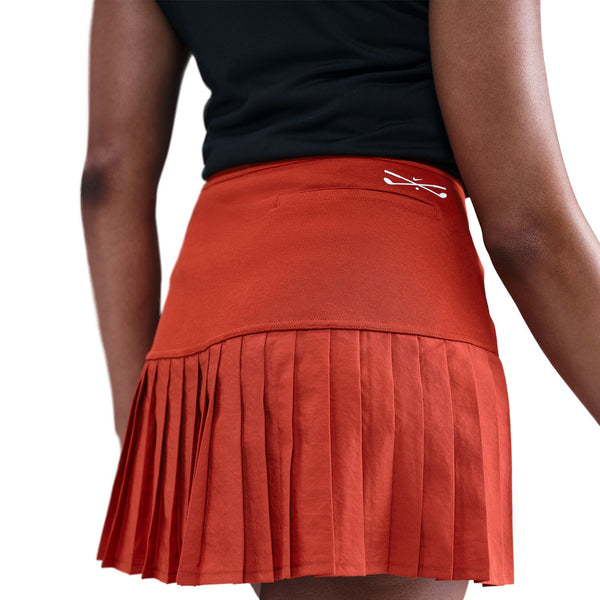 womens nike golf skirt (dragon red/sail)