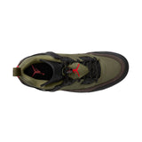mens jordan spizike low (medium olive/university red)
