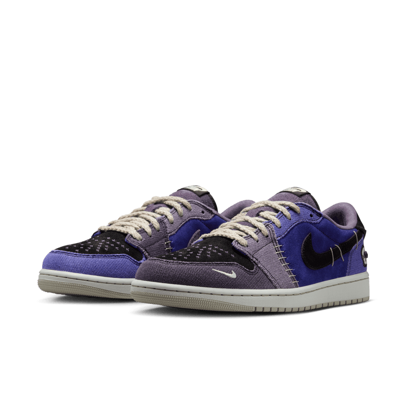 mens jordan 1 retro low og (regency purple/vapor green)