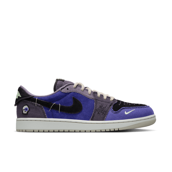 mens jordan 1 retro low og (regency purple/vapor green)