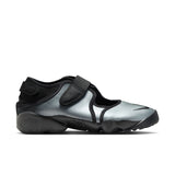 womens nike air rift ltr (metallic silver/black)