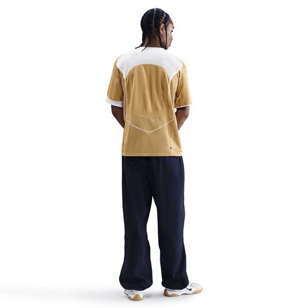 mens nike total 90 dri-fit s/s soccer jersey (club gold/summit white)