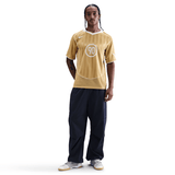 mens nike total 90 dri-fit s/s soccer jersey (club gold/summit white)